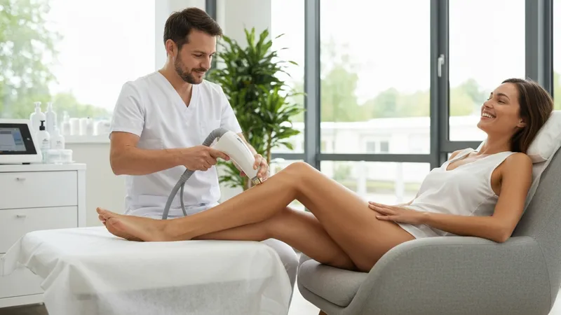 économie de temps avec l'épilation laser